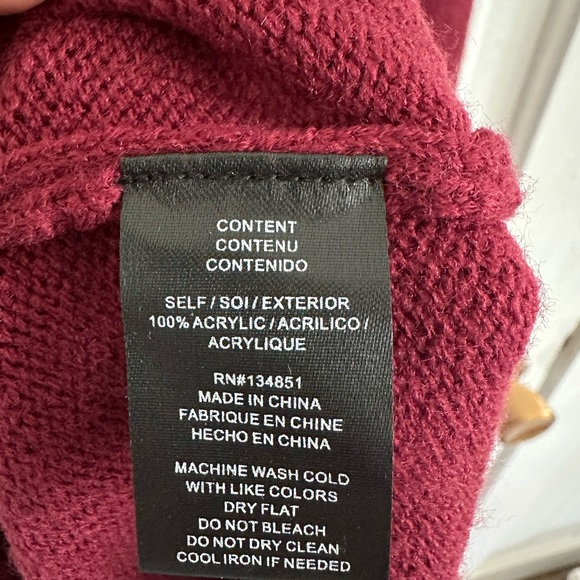 WAYF XS Burgundy Sweater Dress - Picture 4 of 4